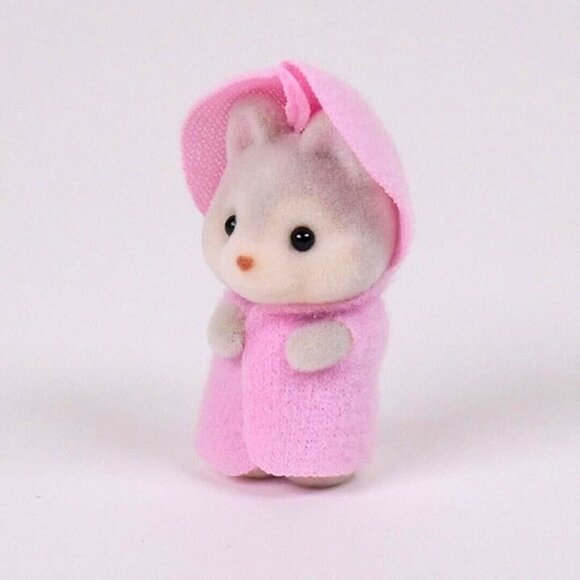 Calico Critters Sylvanian Families Husky Boy Triplet Baby - Picture 5 of 8